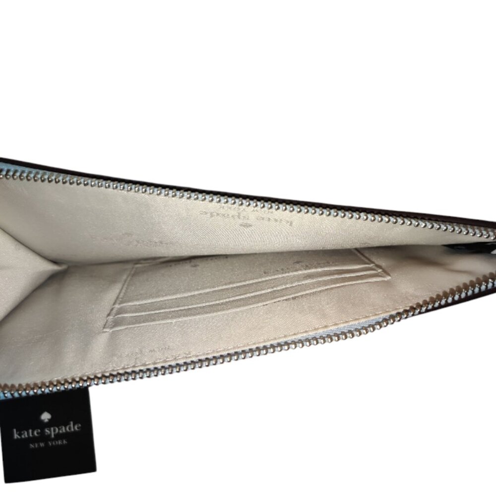 Kate Spade Lucy Medium L Zip Around Wristlet In Serentity 404 - Picture 3 of 4